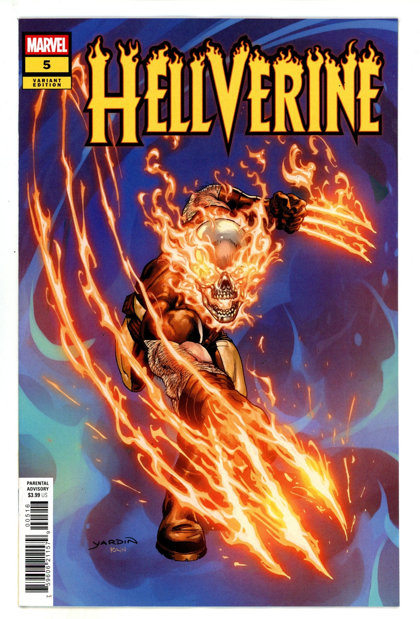 Hellverine Vol 2 5 Yardin Incentive Variant VF/NM (2025)
