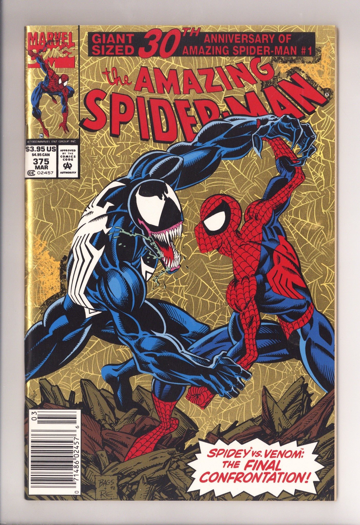 The Amazing Spider-Man Vol 1 375 VF (8.0) (1993) Newsstand 