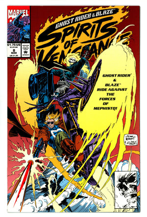 Ghost Rider / Blaze: Spirits of Vengeance 8 High Grade (1993)