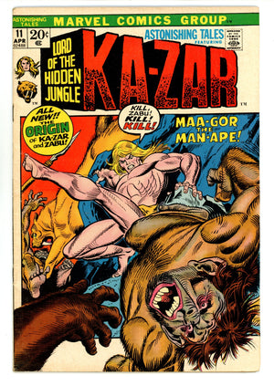 Astonishing Tales Vol 1 11 FN (6.0) (1972) 