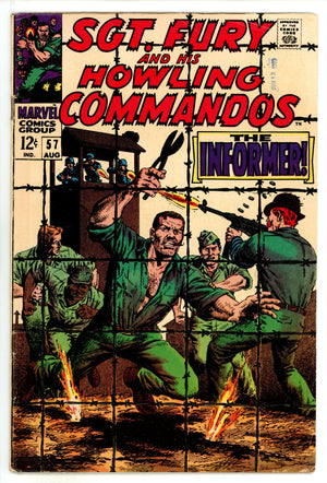 Sgt. Fury 57 VG+ (4.5) (1968) 