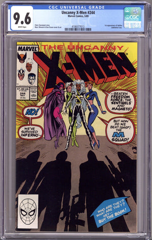 The Uncanny X-Men Vol 1 244 CGC 9.6 (NM+) (1989)