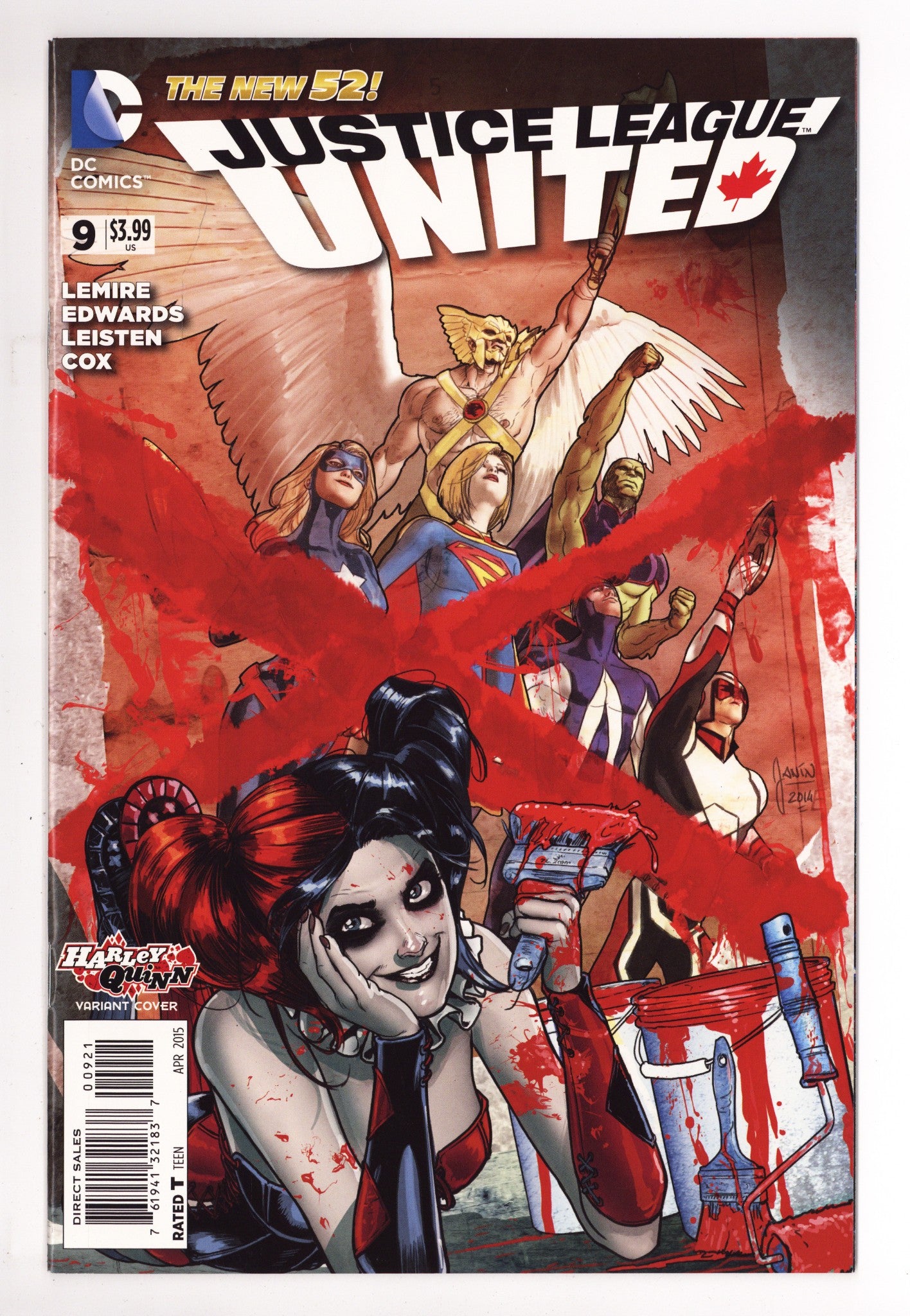Justice League United 9 High Grade (2015) Janin Variant 