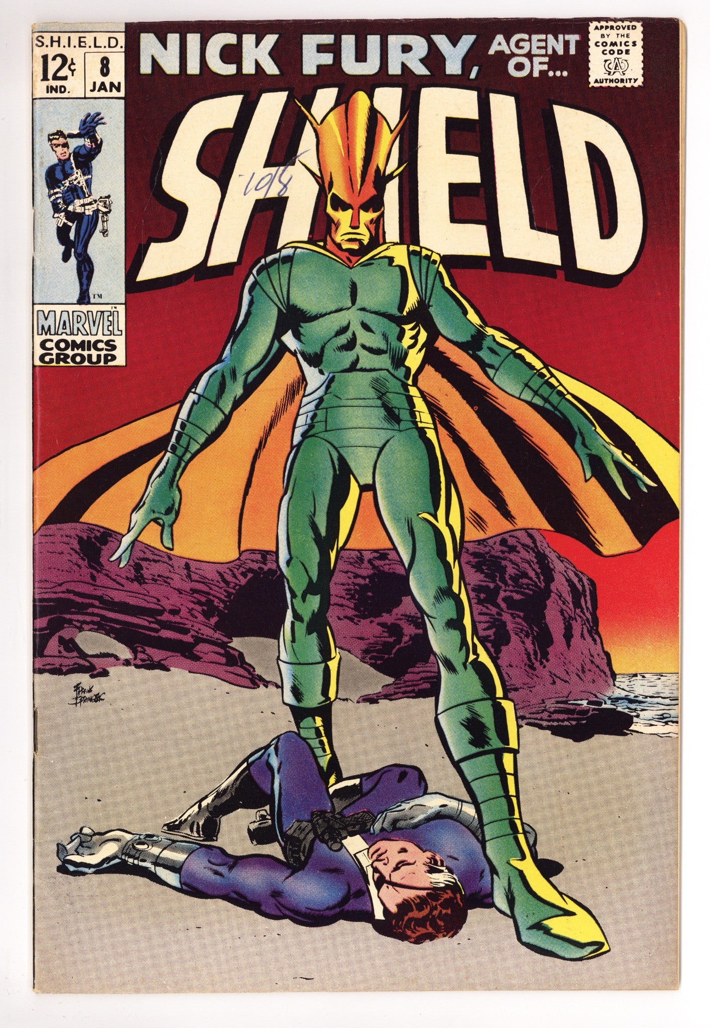 Nick Fury, Agent of SHIELD Vol 1 8 VF (8.0) (1969) 