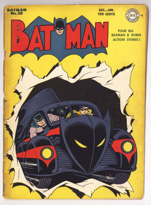 Batman Vol 1 20 VG (4.0) Apparent, Spine & Cvr Reattached W/ Tape (1943)