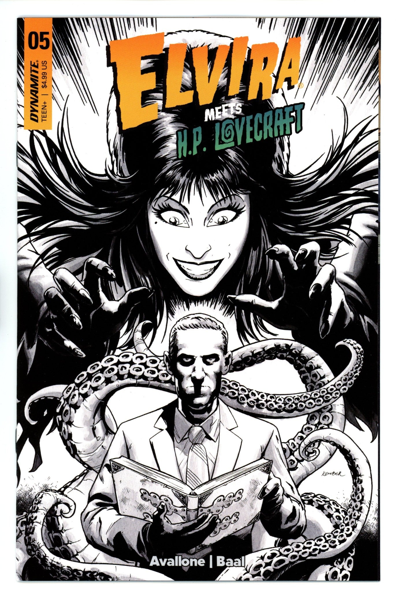 Elvira Meets Hp Lovecraft 5 Baal Line Art Incentive Variant (2024)