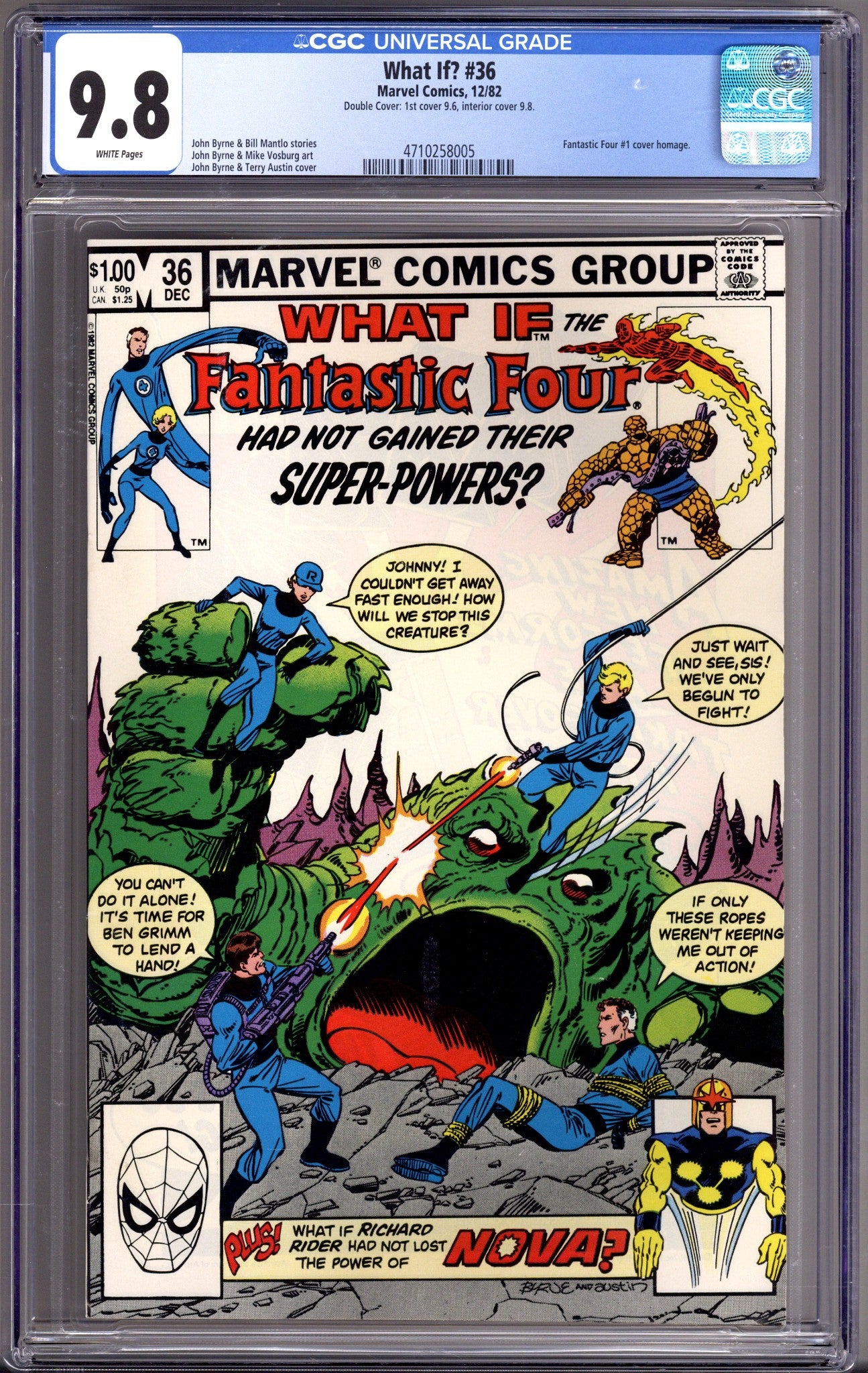 What If? Vol 1 36 CGC 9.8 (NM/M) Double Cover  (1982)        