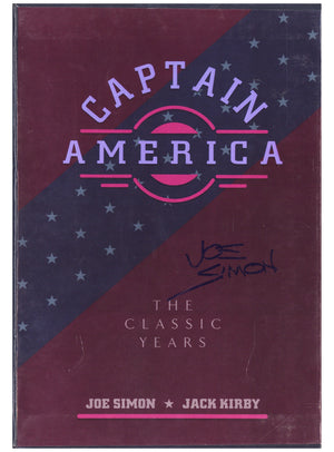 Captain America: The Classic Years HC Vol 1&2 High Grade Slipcase & Books Signed (1990) Signed x3 Cover Joe Simon