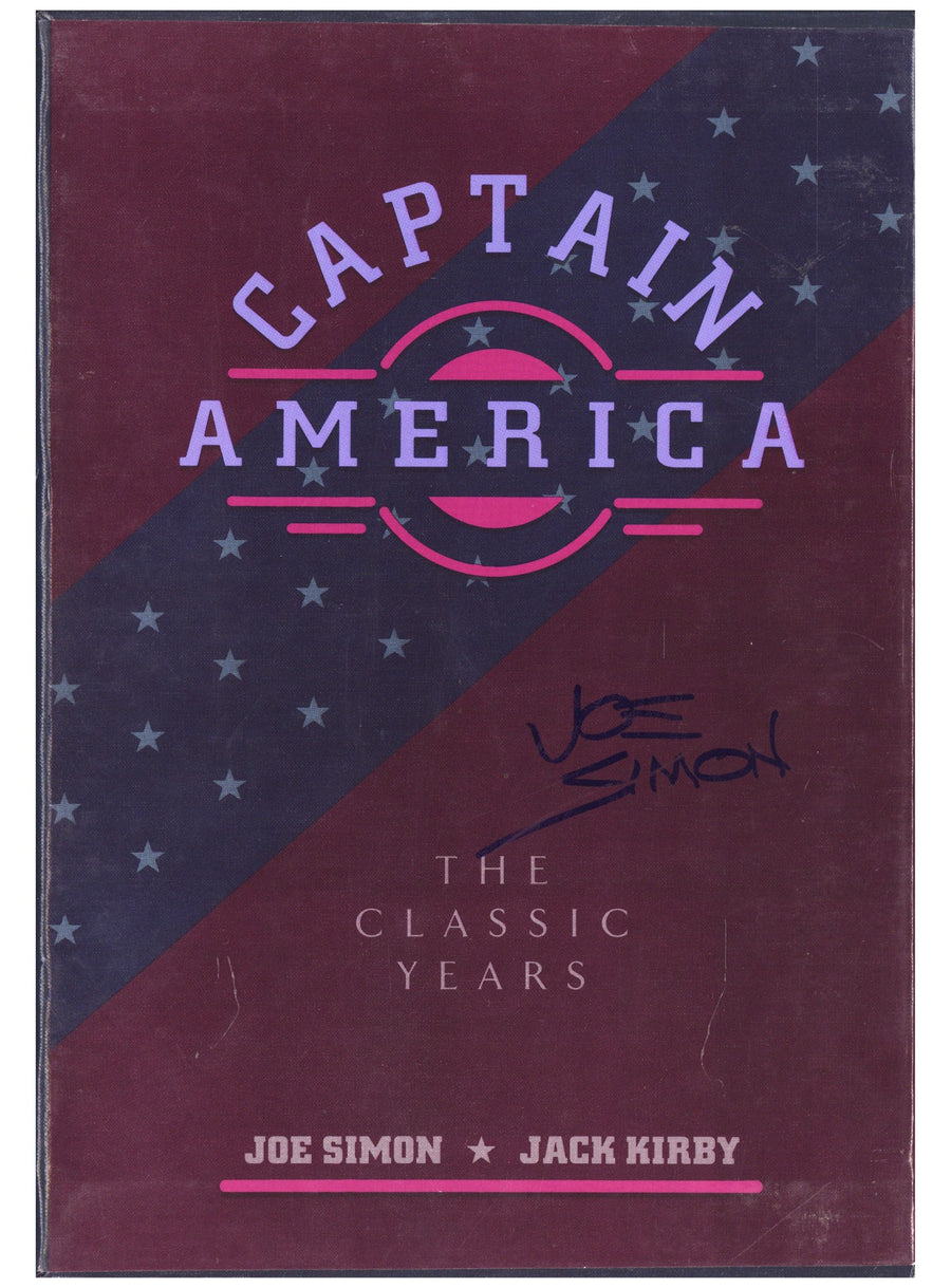 Captain America: The Classic Years HC Vol 1&2 High Grade Slipcase & Books Signed (1990) Signed x3 Cover Joe Simon 