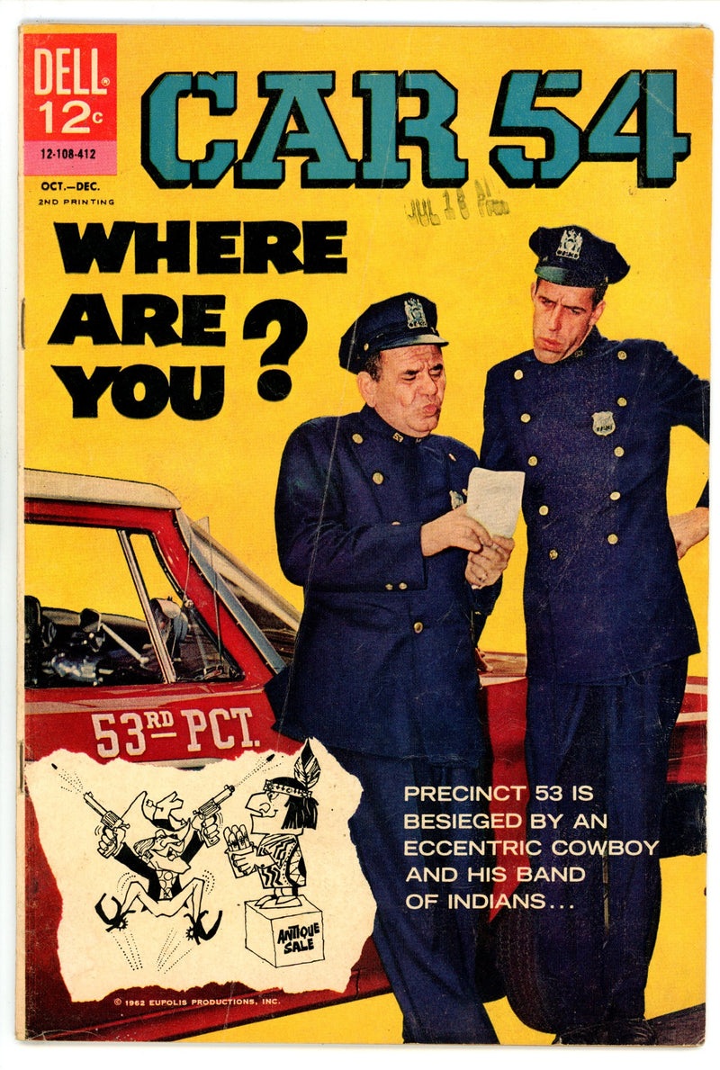 Car 54, Where Are You? 3 VG/FN (5.0) (1964) 2nd Print 