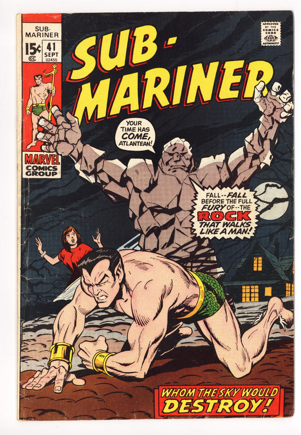 Sub-Mariner Vol 1 41 VG+ (4.5) (1971)