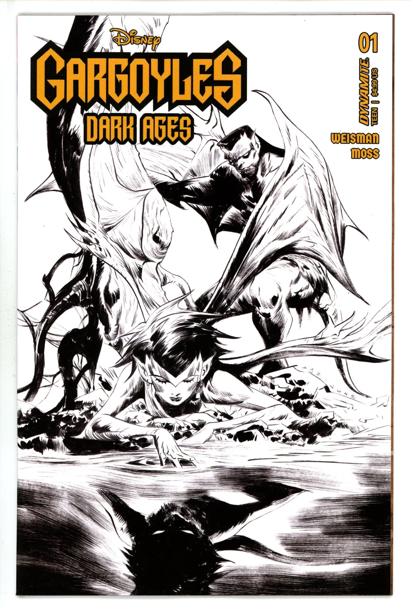 Gargoyles Dark Ages 1 Lee B&W Incentive Variant (2023)