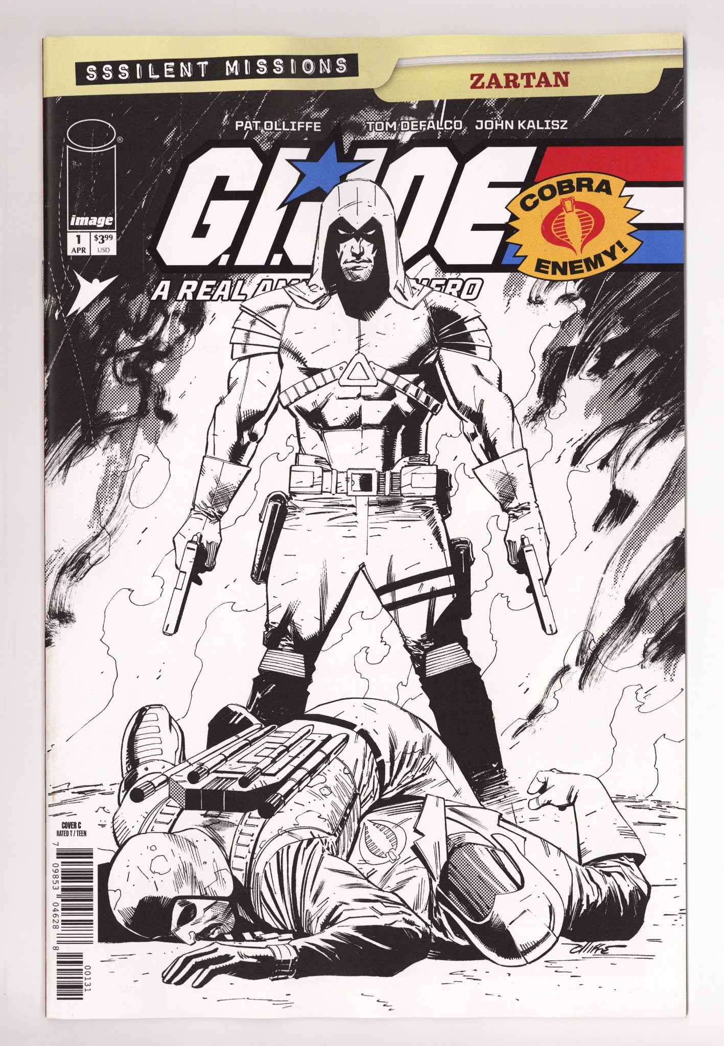 G.I. Joe A Real American Hero Sssilent Missions Zartan  1 Olliffe  B&W Incentive NM-  (2026)