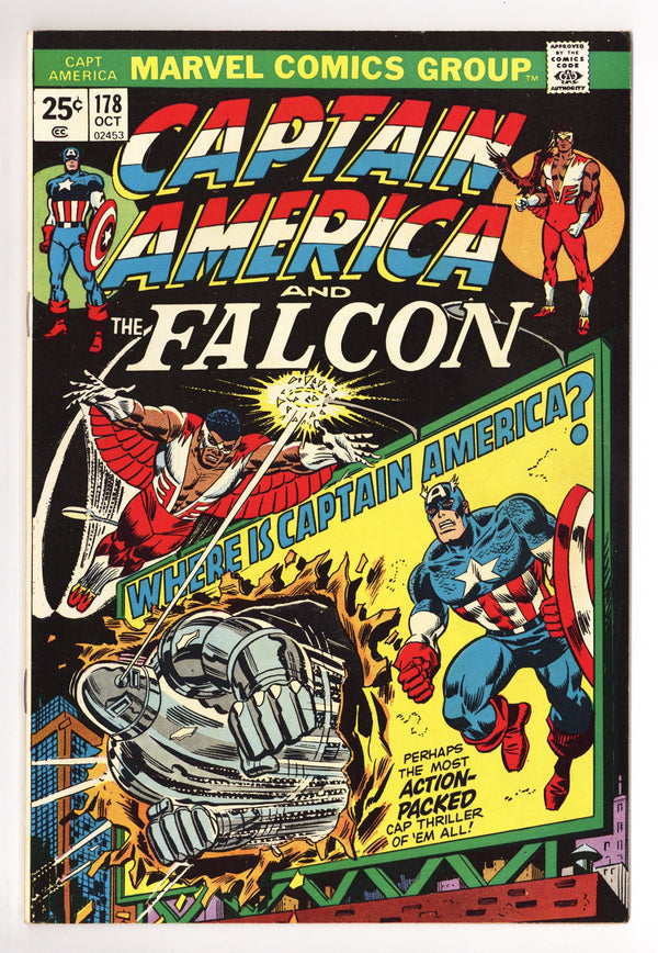 Captain America Vol 1 178 VF/NM (9.0) (1974)