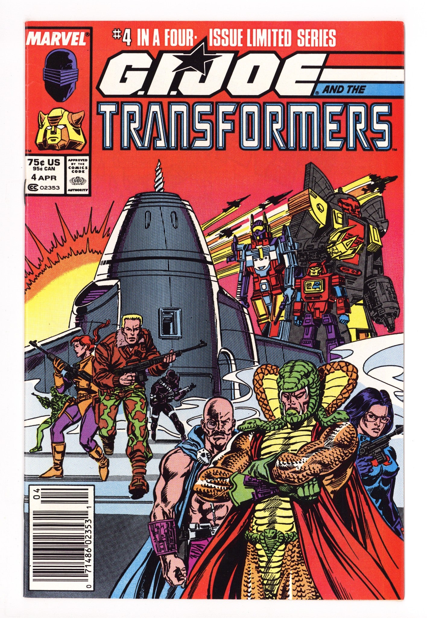 G.I. Joe and the Transformers 4 Mid Grade (1987) Newsstand 
