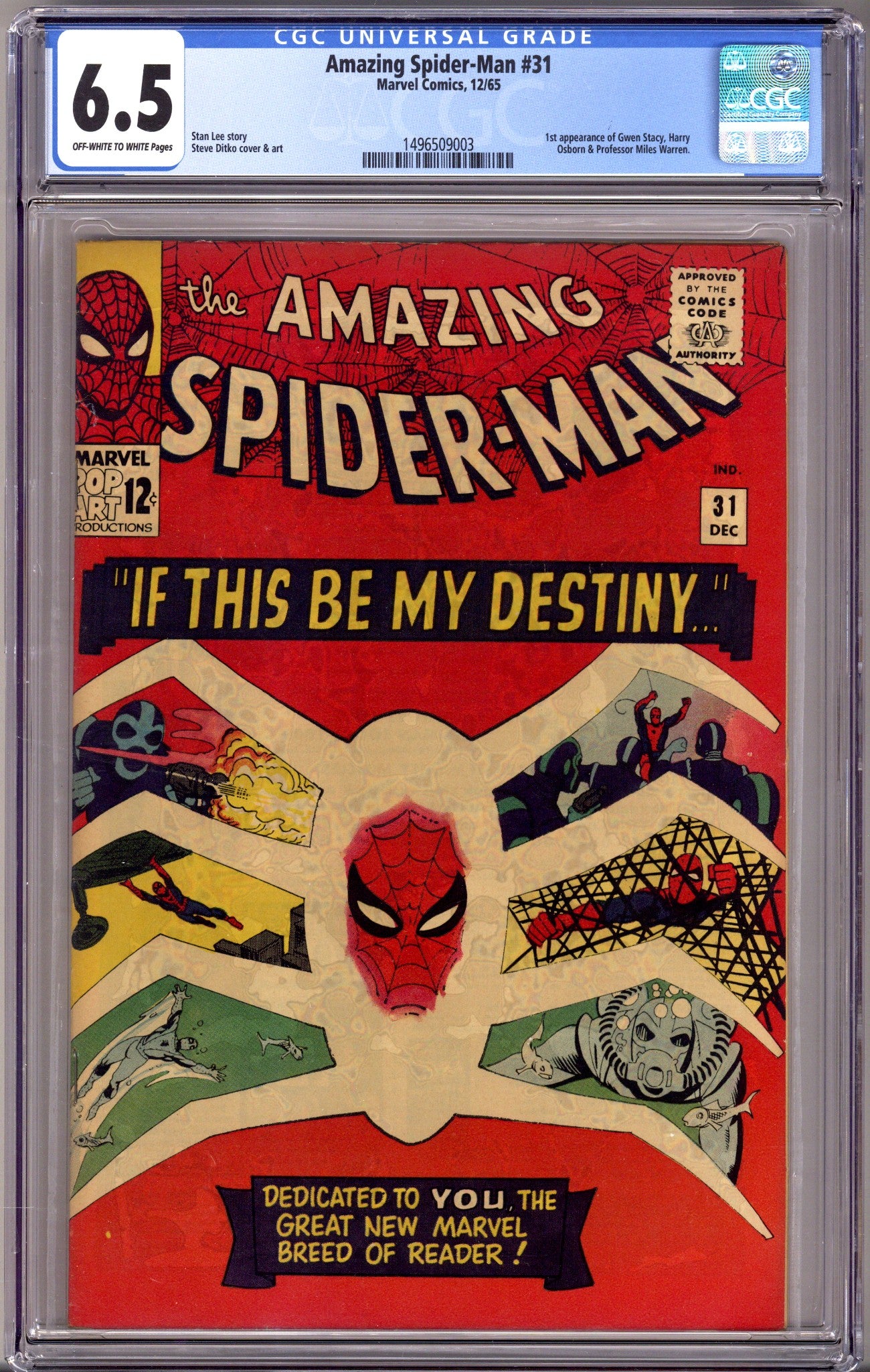 The Amazing Spider-Man Vol 1 31 CGC 6.5 (FN+) (1965) 