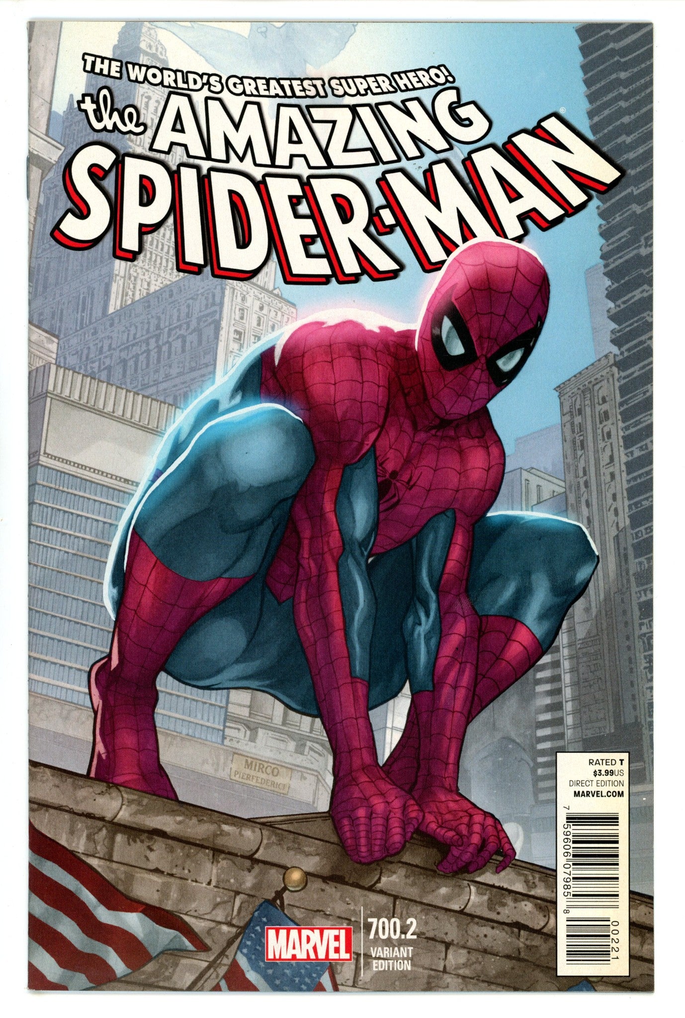 The Amazing Spider-Man Vol 2 700.2 Pierfederici Variant (2014)