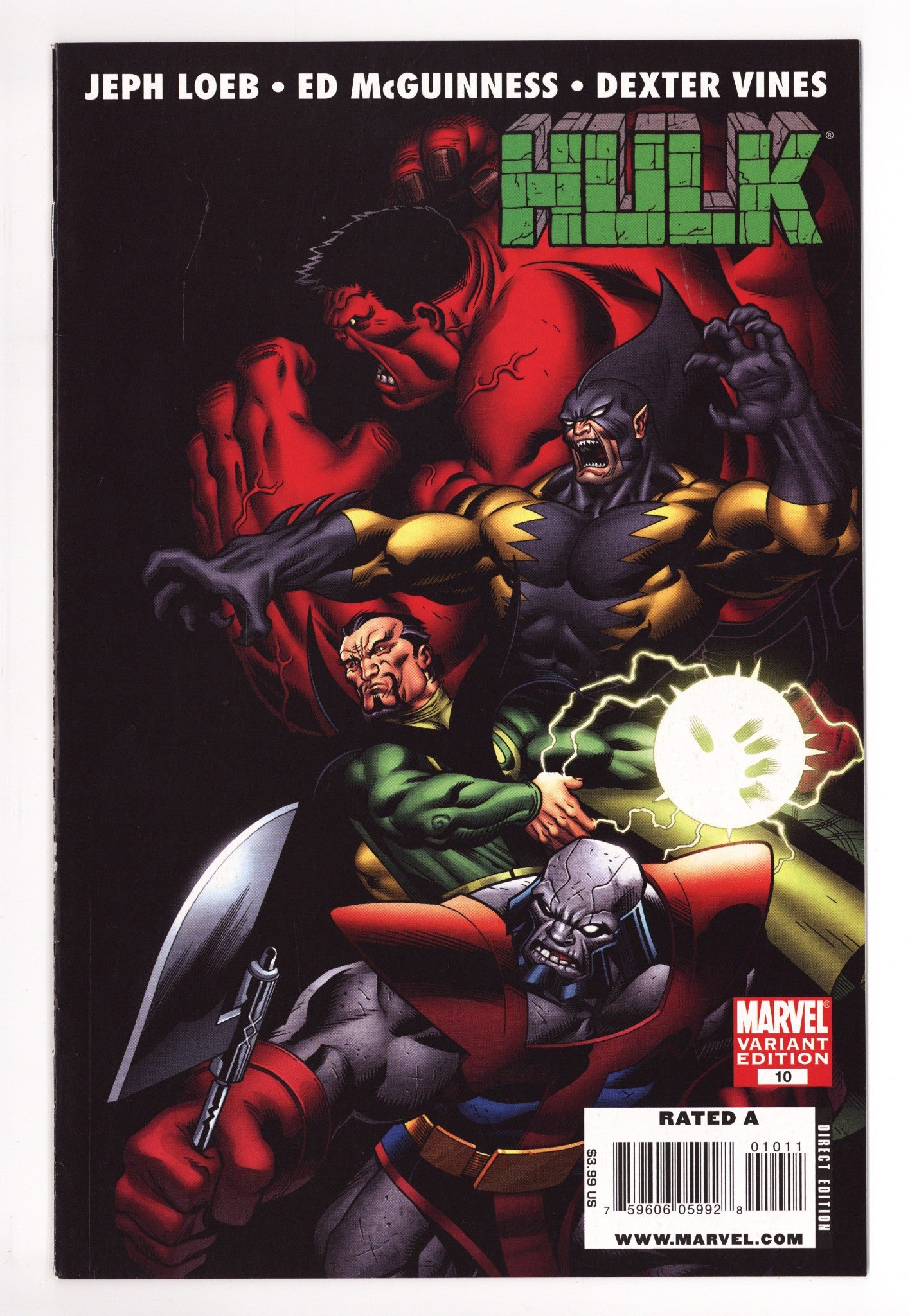 Hulk Vol 1 10 High Grade (2009) McGuinness Variant 
