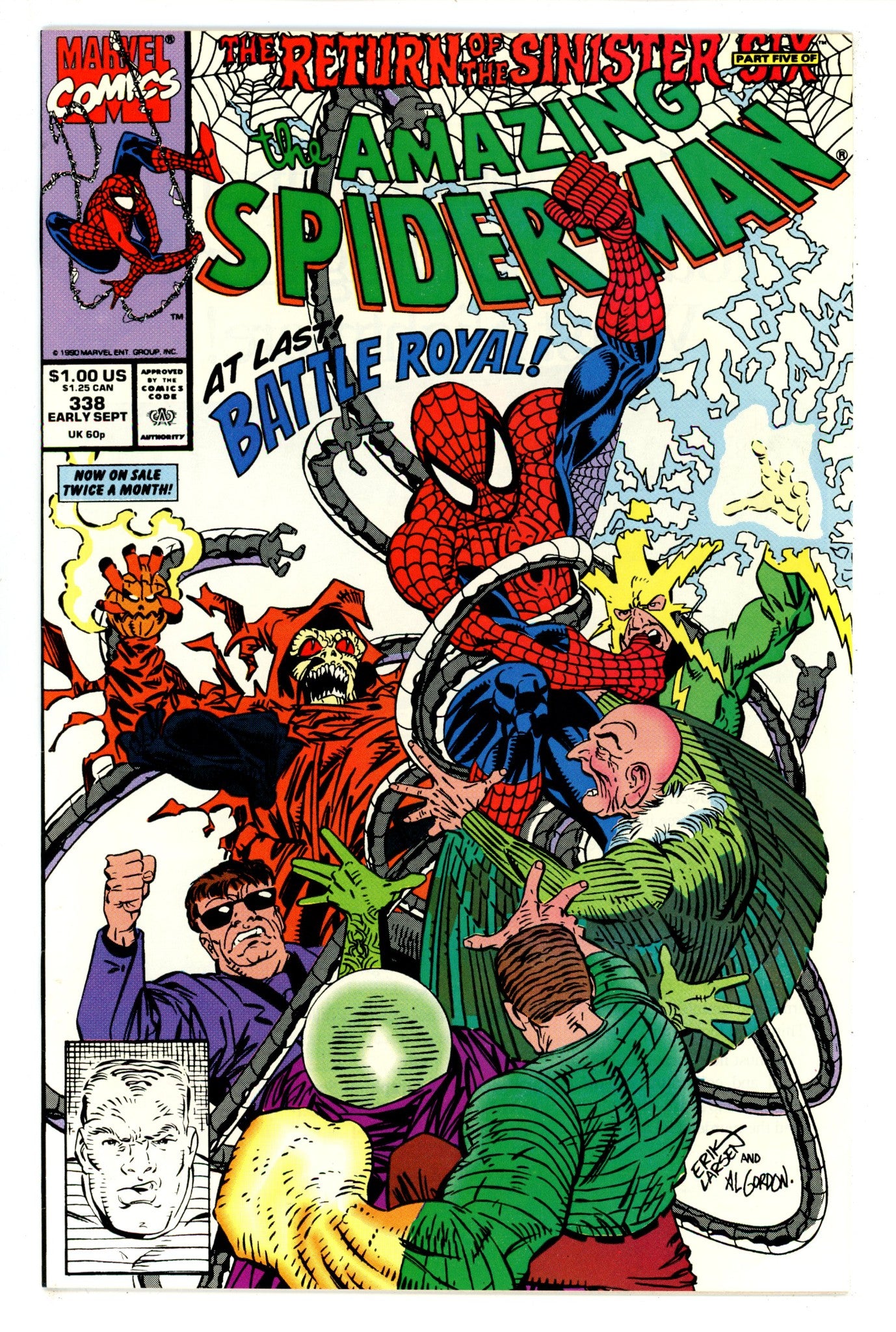 The Amazing Spider-Man Vol 1 338 VF+ (8.5) (1990) 