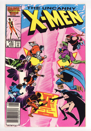 The Uncanny X-Men Vol 1 208 Mid Grade (1986) Newsstand