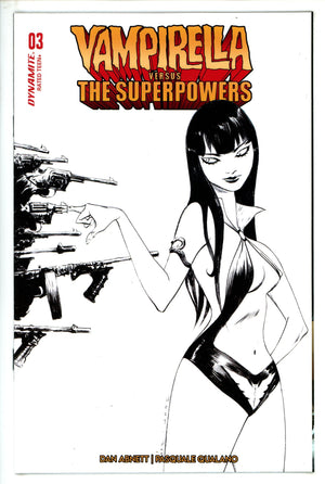 Vampirella Versus The Superpowers 3 Lee B&W Variant (2023)