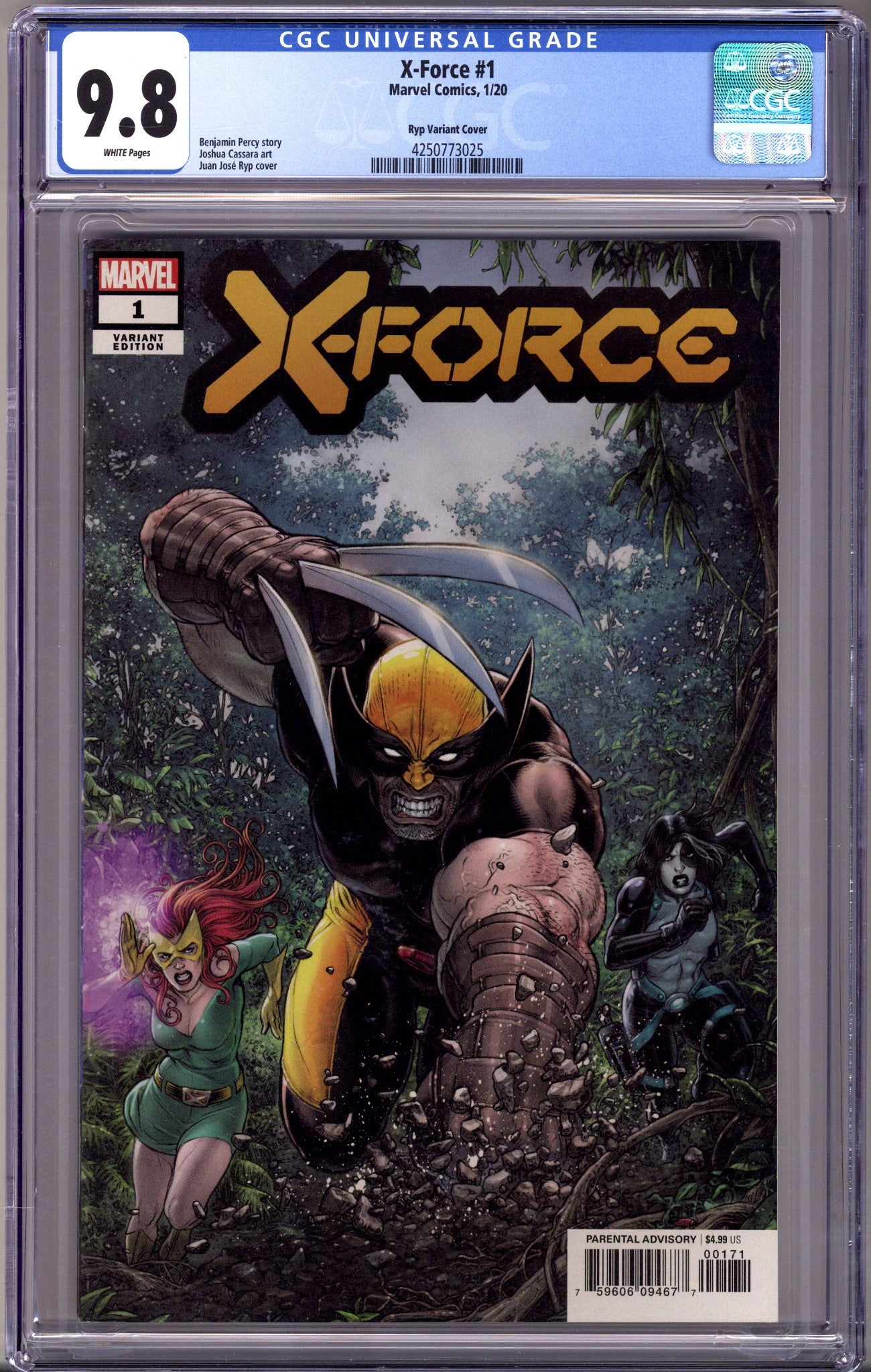 X-Force Vol 6 1 CGC 9.8 (NM/M) (2020) Ryp Incentive Variant 