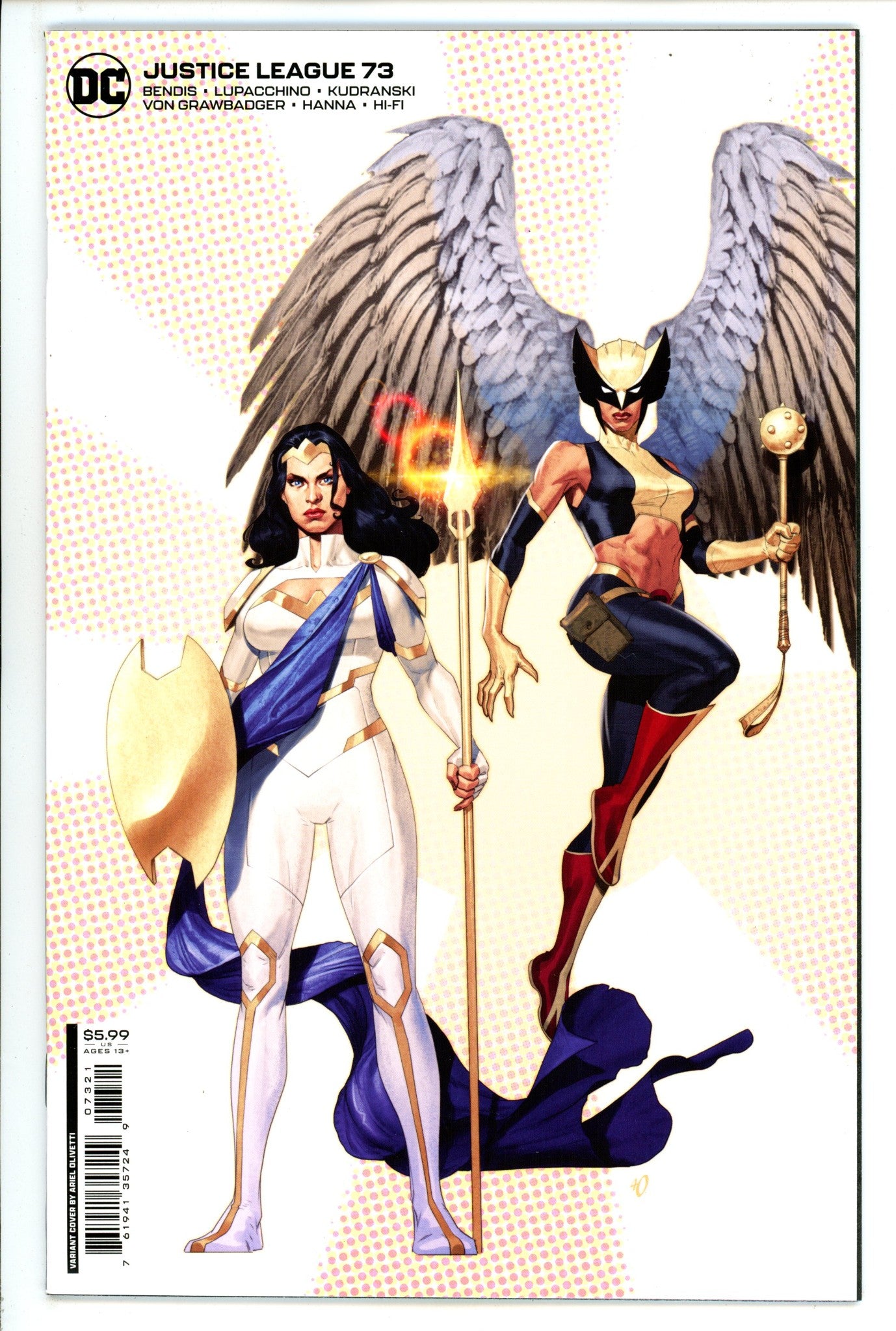 Justice League Vol 3 73 High Grade (2022) Olivetti Variant 