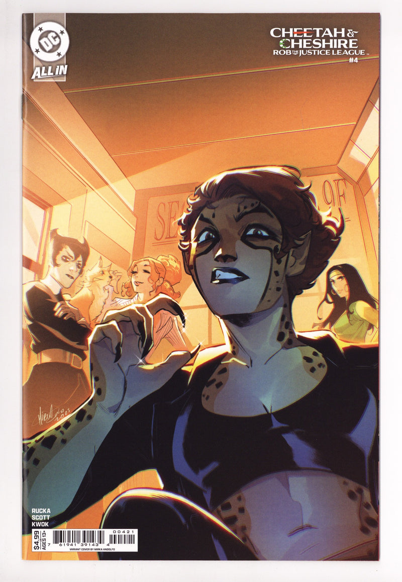 Cheetah And Cheshire Rob The Justice League 4 Andolfo Variant (2025)