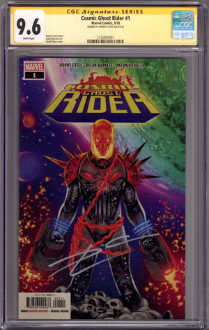 Cosmic Ghost Rider Vol 1 1 CGC 9.6 (NM+) (2018) Signed x1 Cover Donny Cates