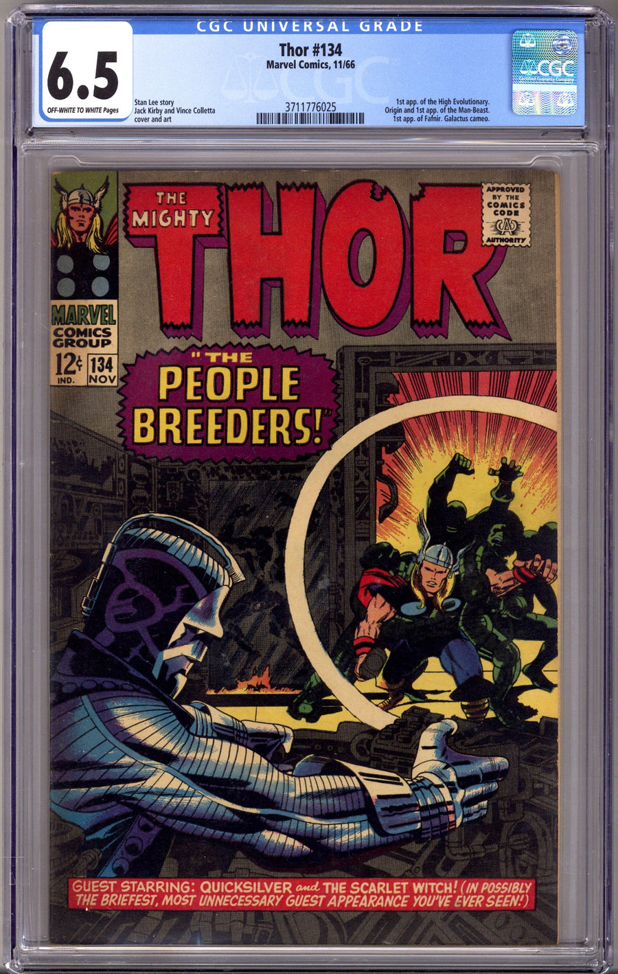Thor Vol 1 134 CGC 6.5 (FN+) (1966) 