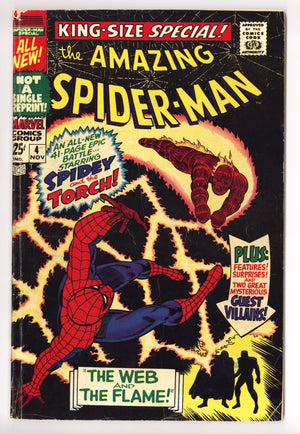The Amazing Spider-Man Annual Vol 1 4 VG (4.0) (1967) 