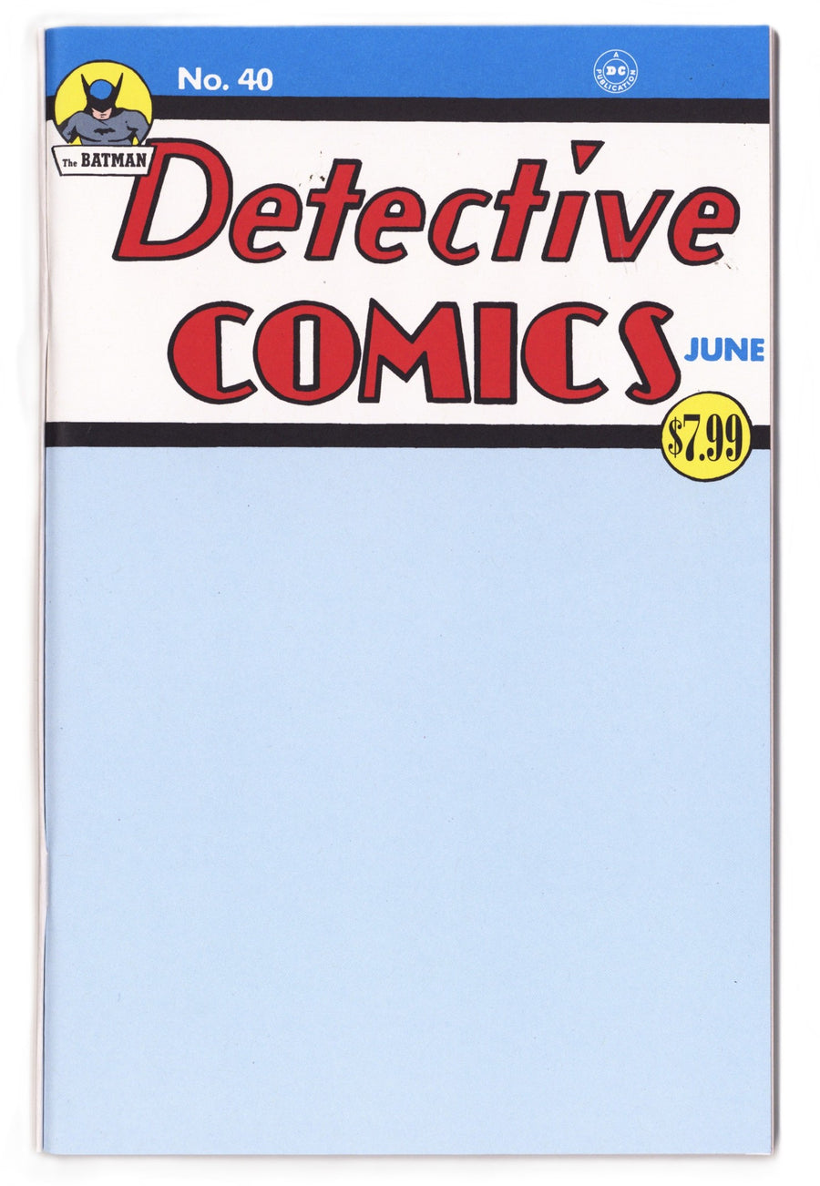 Detective Comics Vol 1 40 Facsimile Blank Variant (2025)