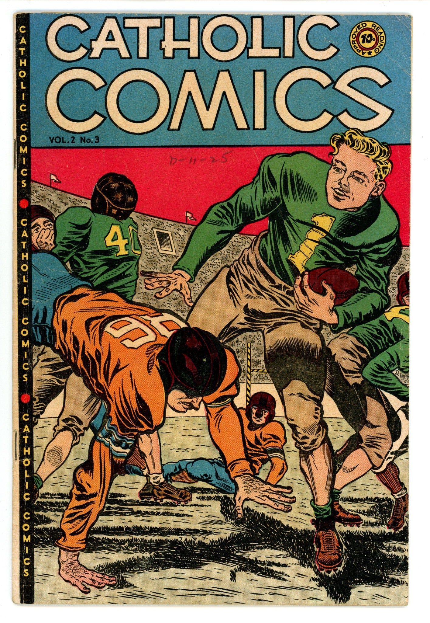 Catholic Comics Vol 2 3 GD/VG (3.0) Piece Missing Back Cvr (1947) 