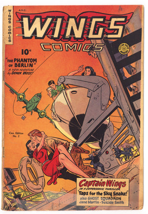 Wings Comics 2 GD (2.0) (1949) Canadian Edition 