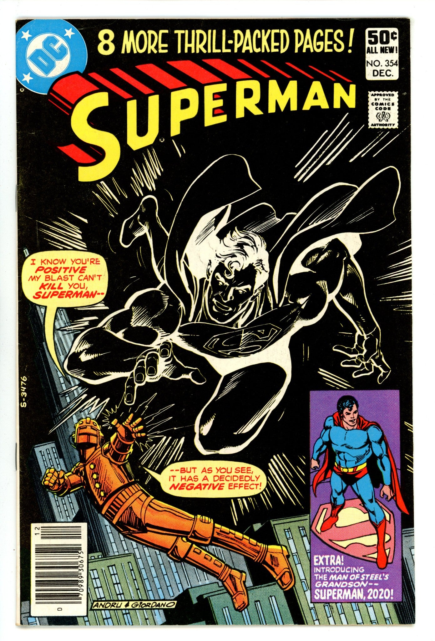 Superman Vol 1 354 Mid Grade (1980) newsstand 