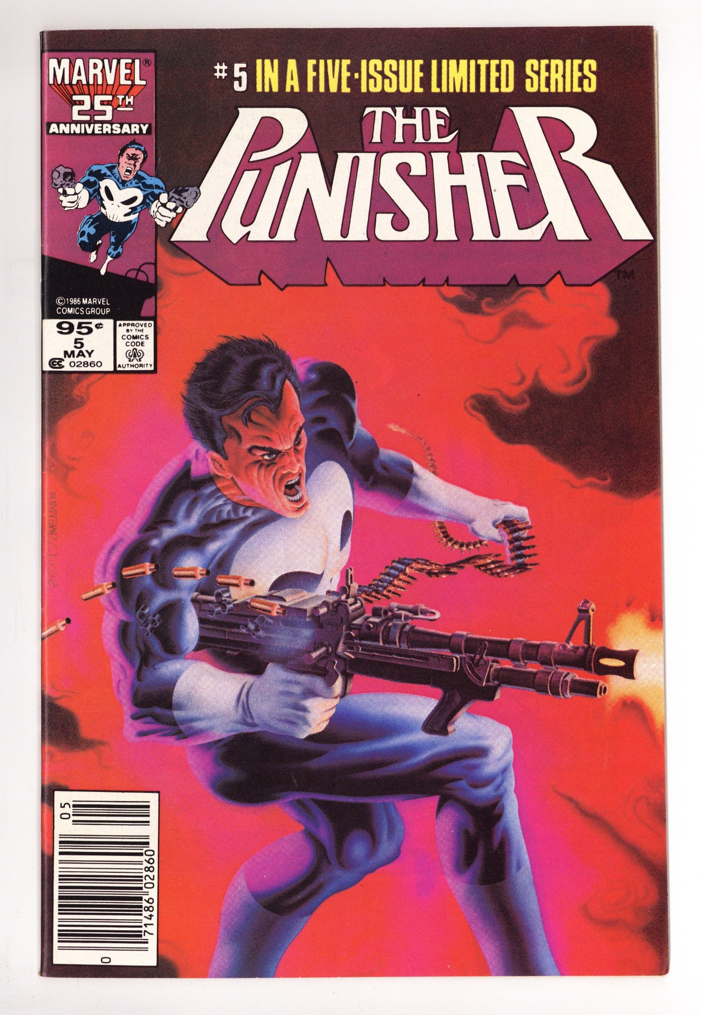 The Punisher Vol 1 5 VF- (7.5) (1986) Canadian Price Variant 