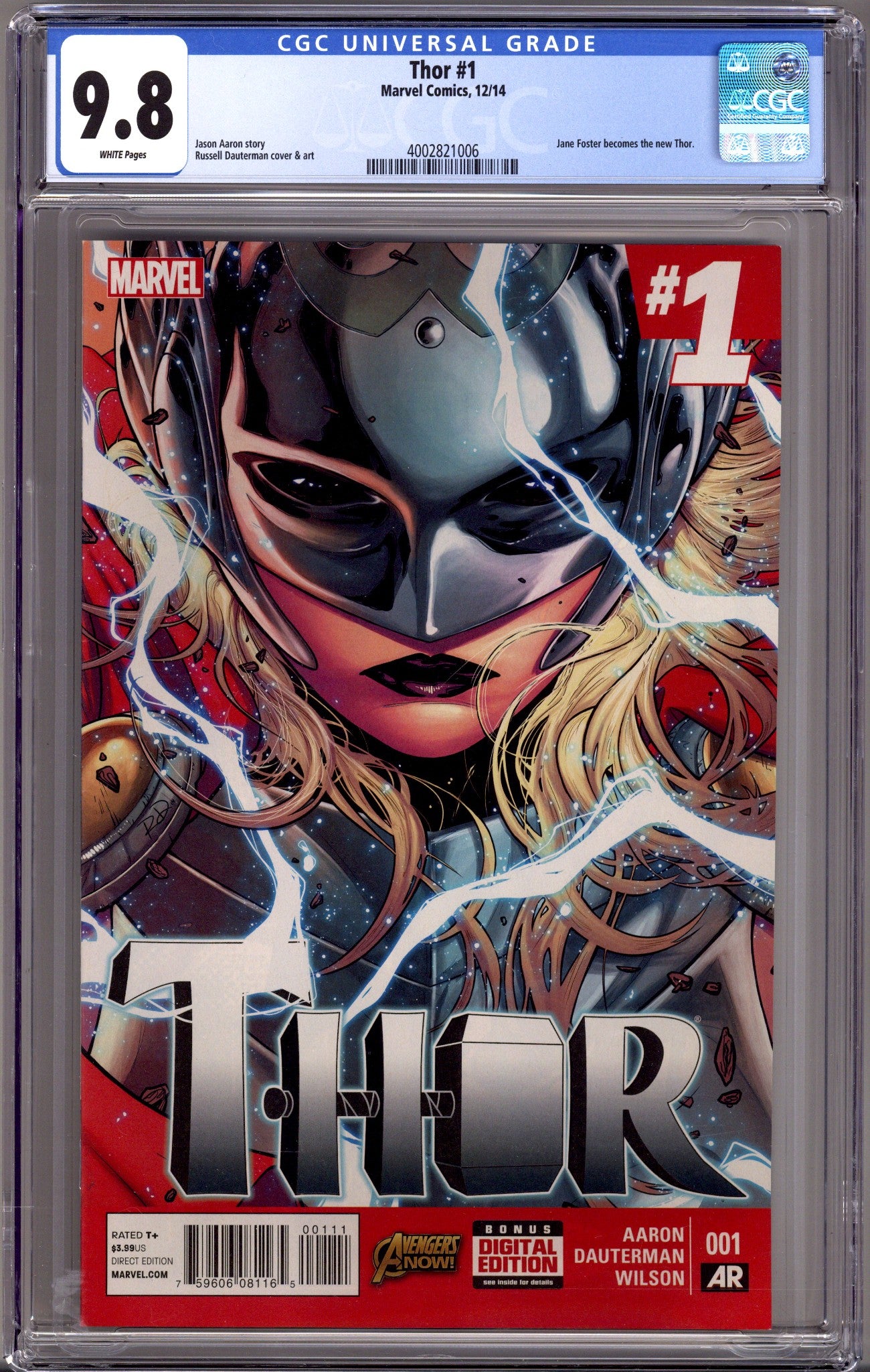 Thor Vol 4 1 CGC 9.8 (NM/M) (2014) 