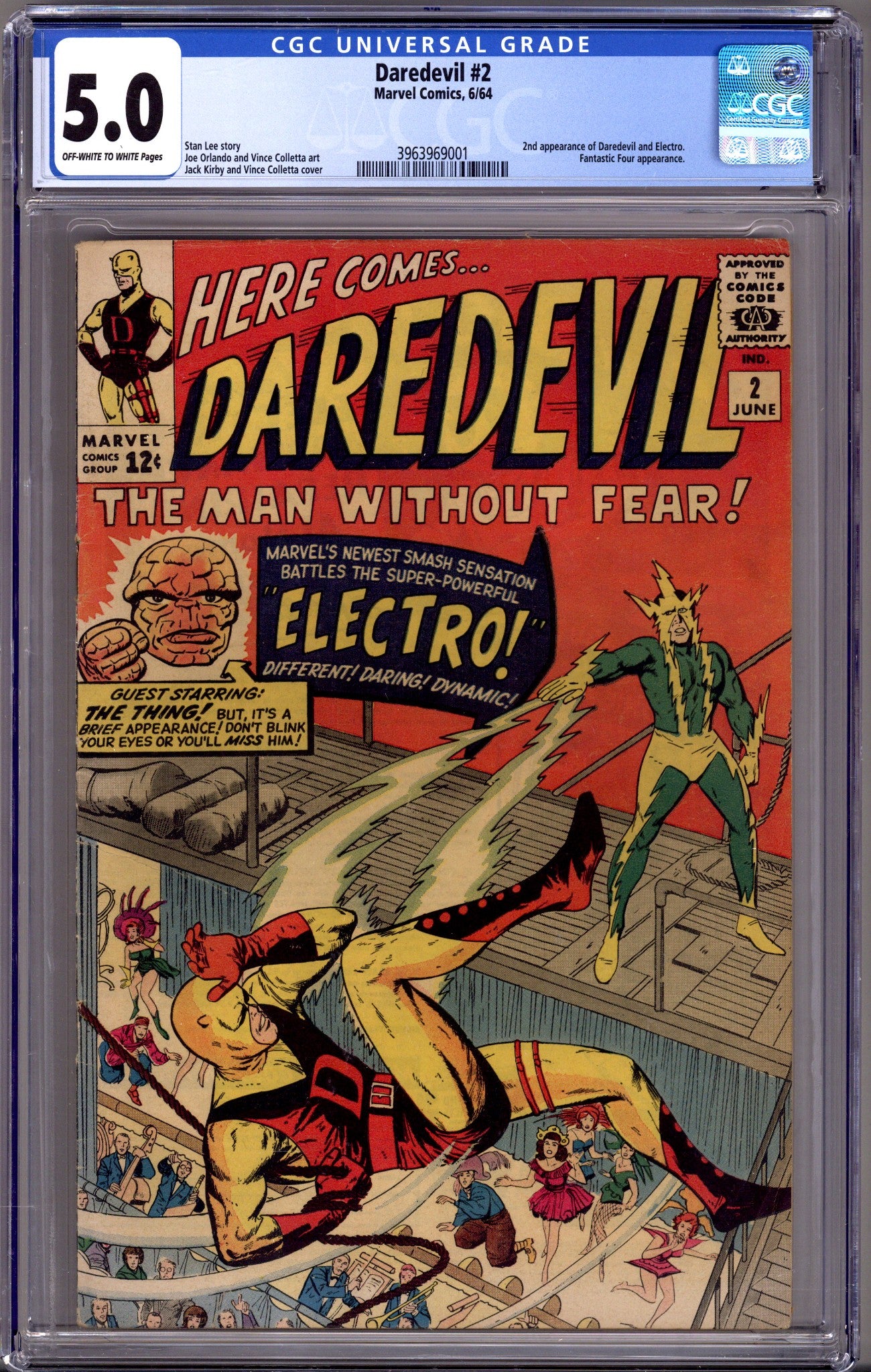 Daredevil Vol 1 2 CGC 5.0 (VG/FN) (1964) 