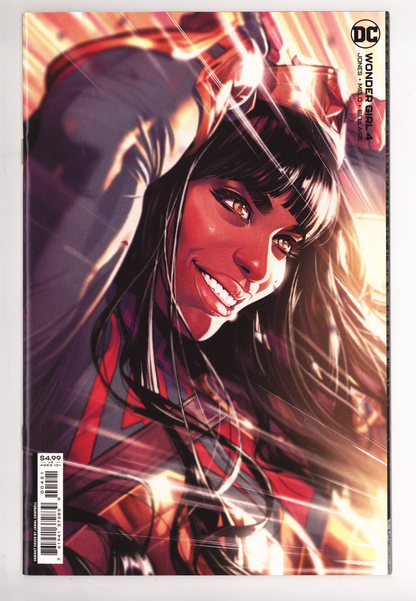 Wonder Girl   4  High Grade   (2021) Campbell     Variant  