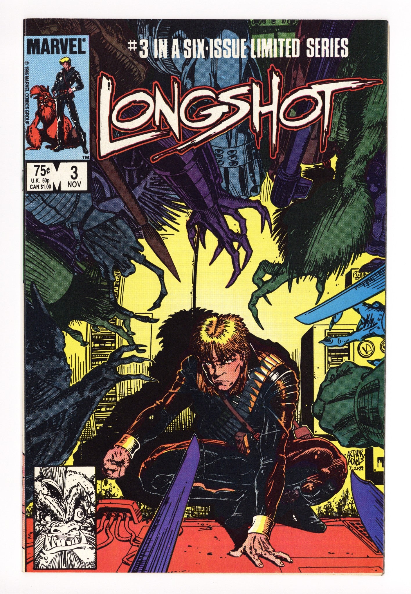 Longshot Vol 1 3 VF (8.0) (1985) 