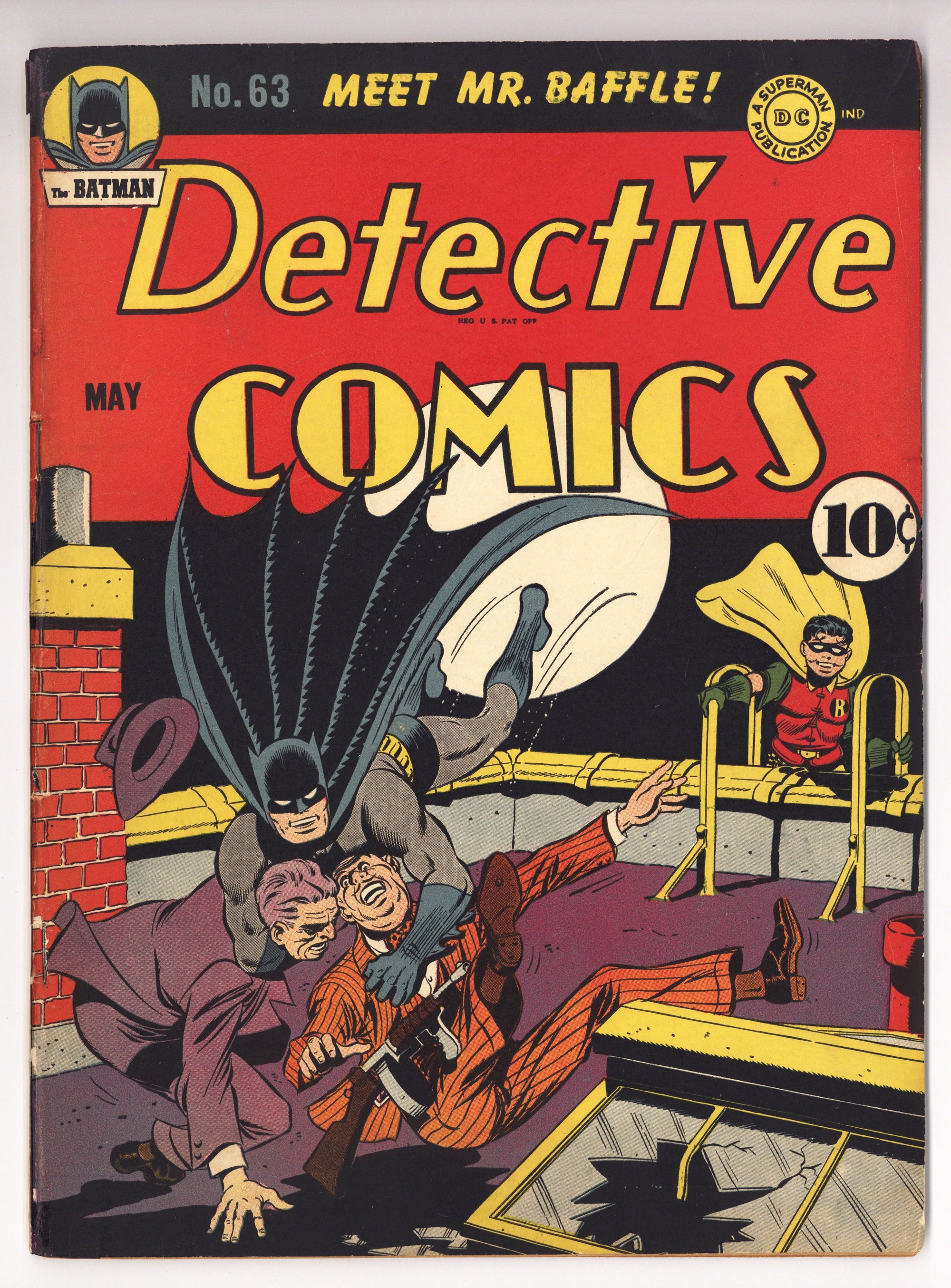 Detective Comics Vol 1 63 FN+ (6.5) Restored (1942) 