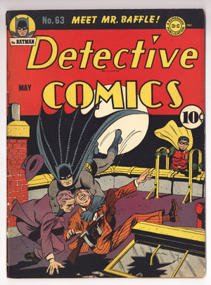 Detective Comics Vol 1 63 FN+ (6.5) Restored (1942)