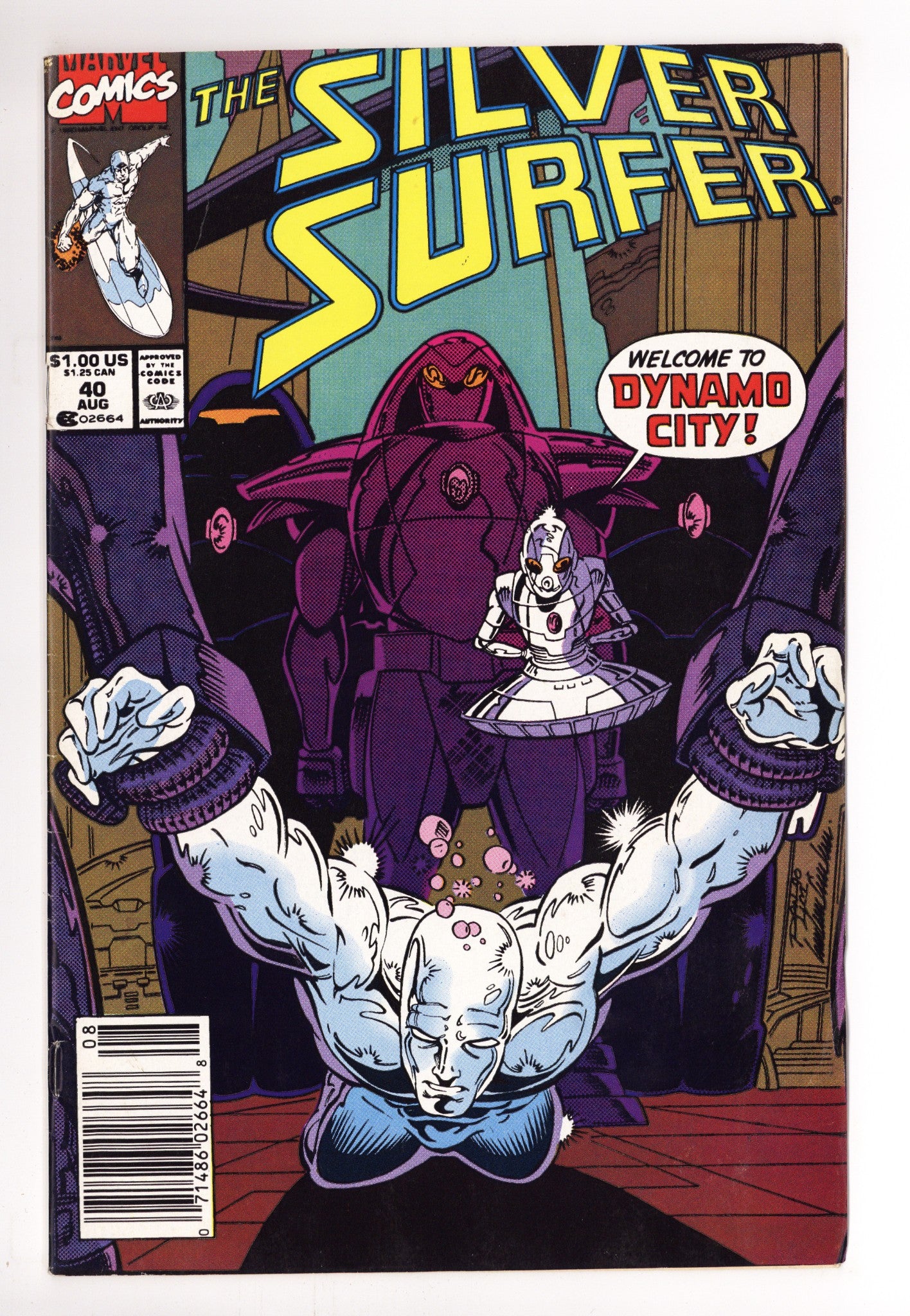 Silver Surfer Vol 3 40 Mid Grade (1990) Newsstand 