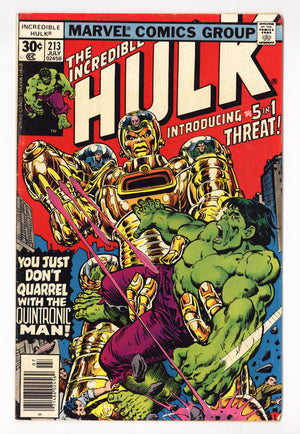 The Incredible Hulk Vol 1 213 Mid Grade (1977)
