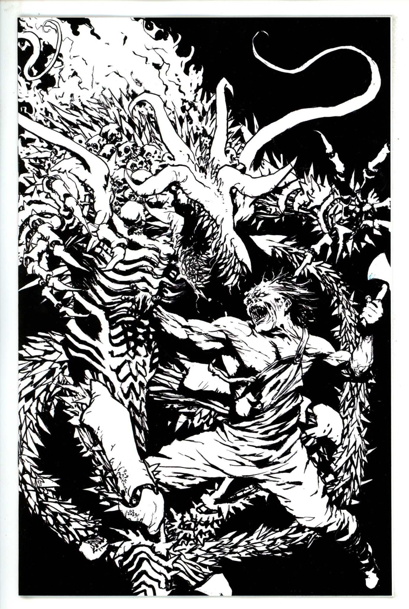 Victor Crowley Hatchet Halloween Tales V 1 Martinez B&W Variant (2023)