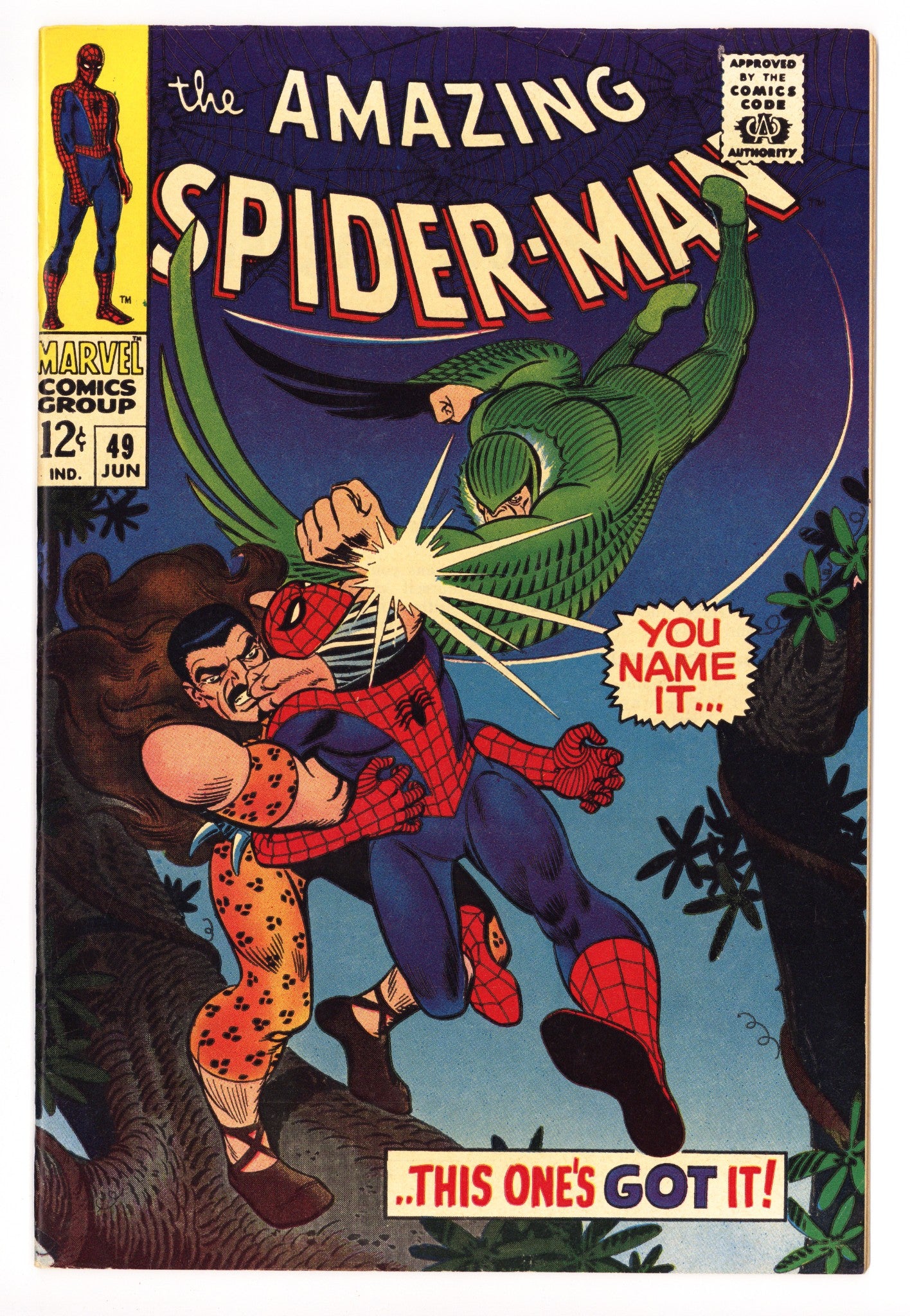 The Amazing Spider-Man Vol 1 49 VF (8.0) Colour Touch (1967) 