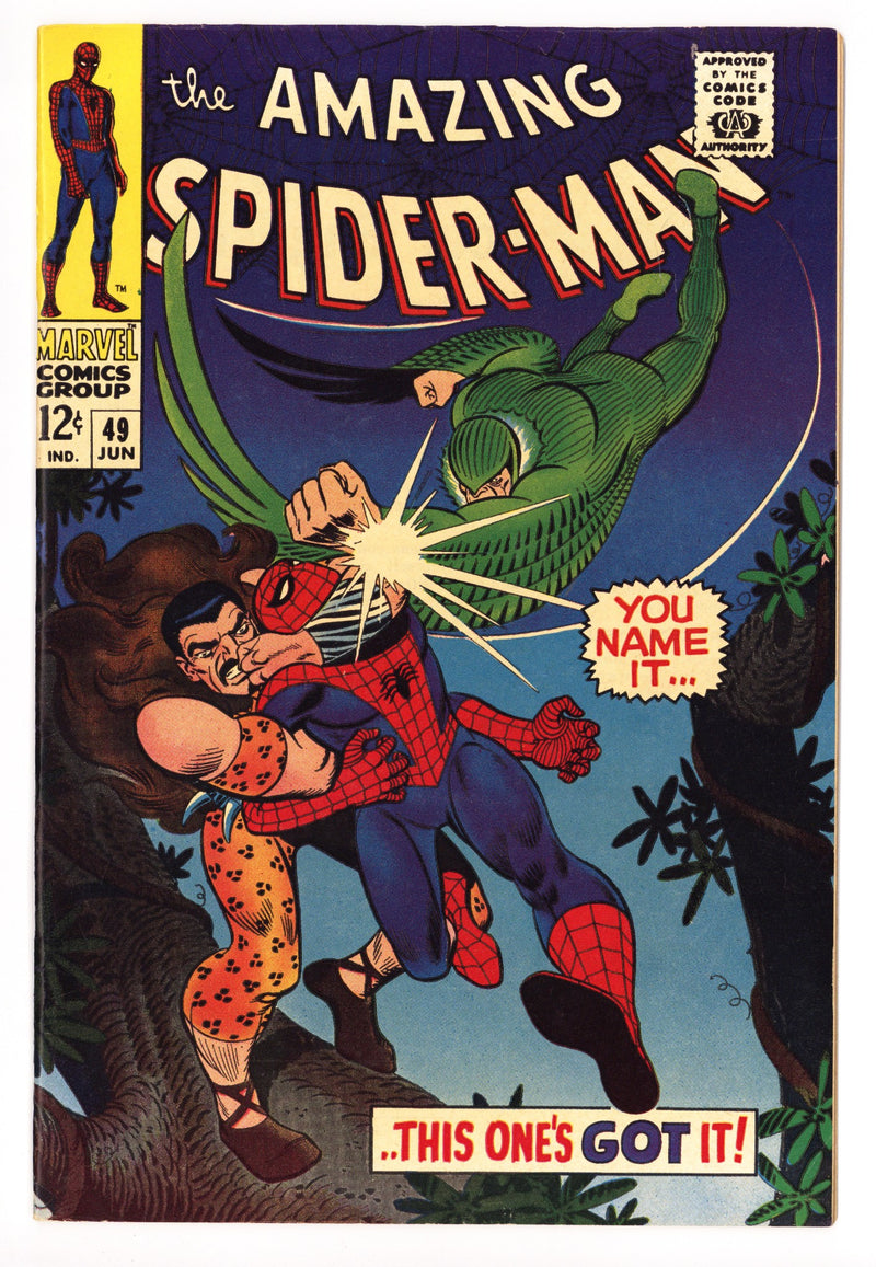 The Amazing Spider-Man Vol 1 49 VF (8.0) Colour Touch (1967) 