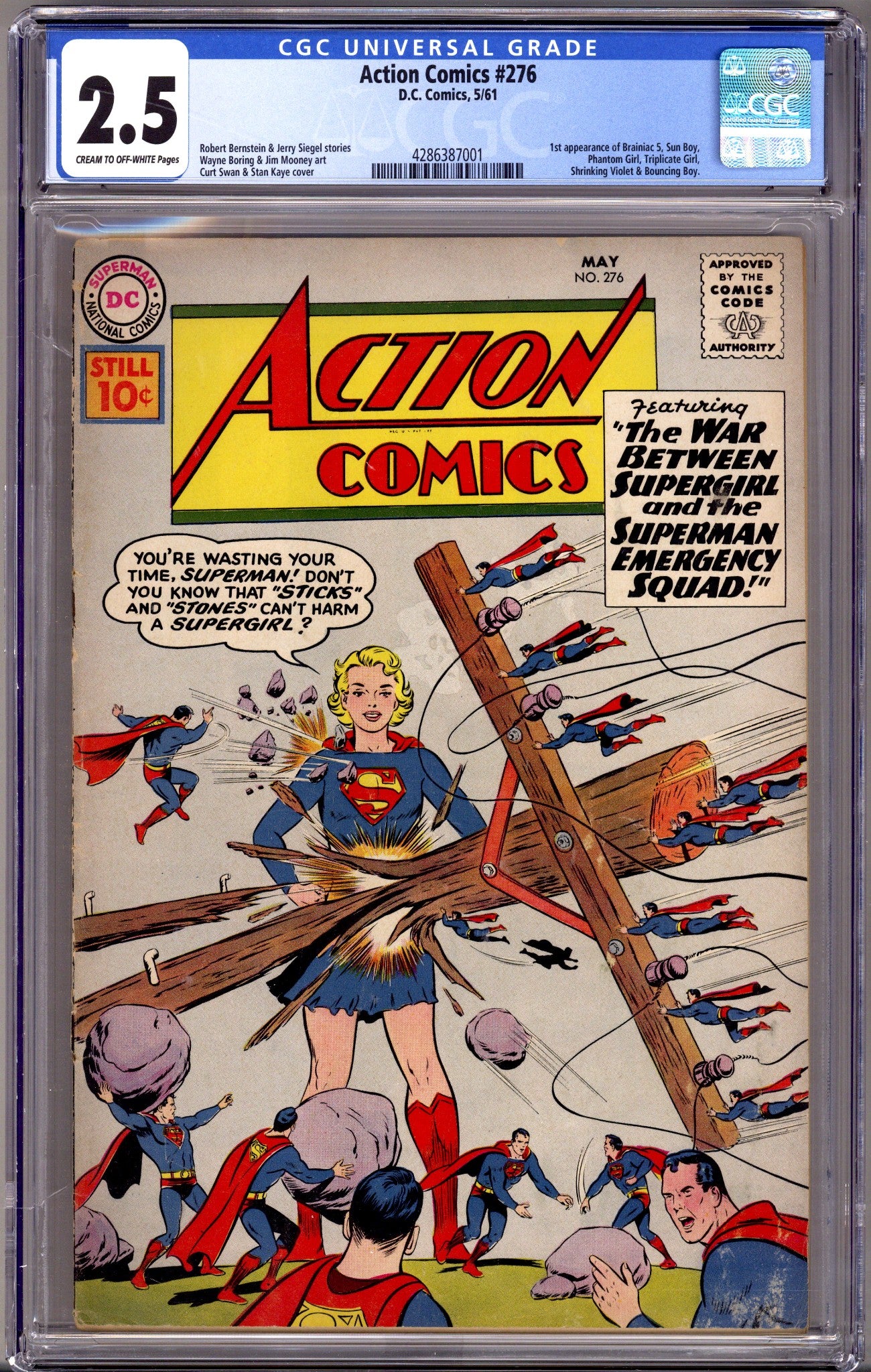 Action Comics Vol 1 276 CGC 2.5 (GD+)   (1961)        