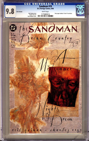 Sandman Vol 2 19 CGC 9.8 (NM/M) Cracked Case (1990)