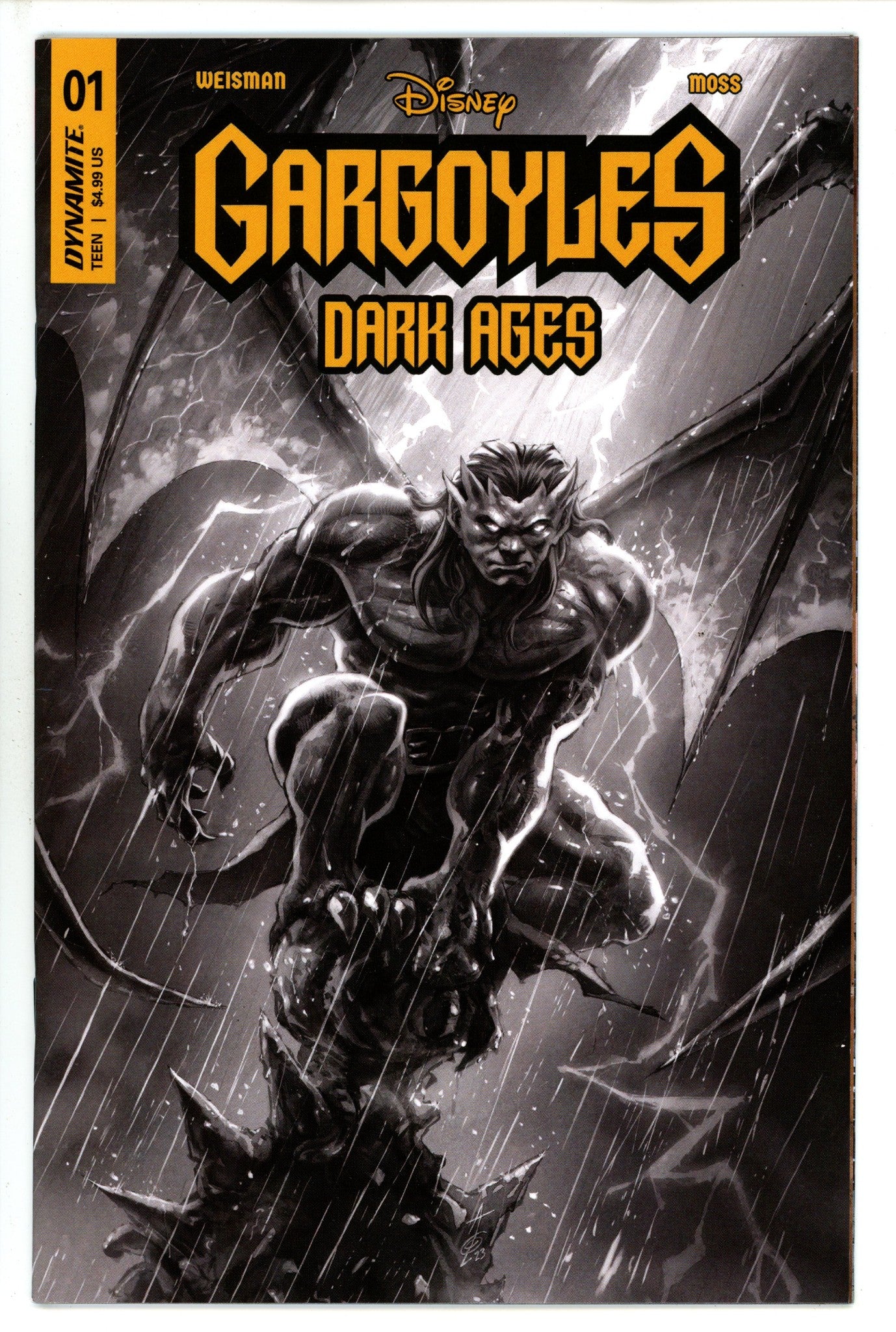 Gargoyles Dark Ages 1 Quah B&W Incentive Variant (2023)